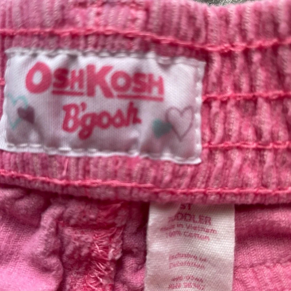 Osh Kosh B'Gosh Pink Corduroy Embroidered Pants, 3T